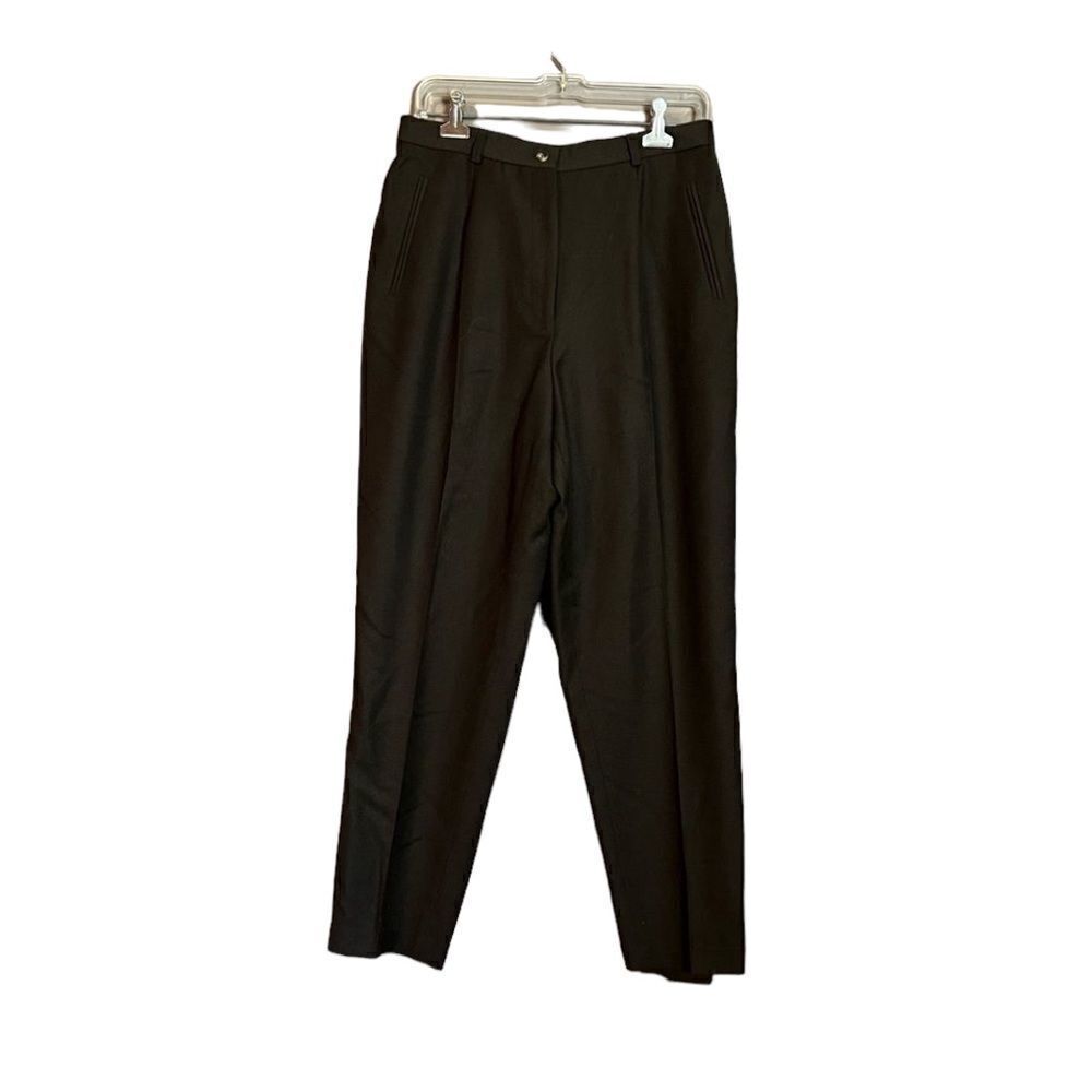 Jax Separates Brown Wool Pants | Lined Tailored Trouser Classic Style